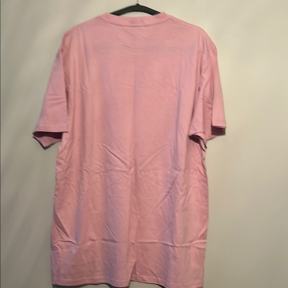 NWOT Retro Pink Short Sleeve Tee with Tropical Graphic - Picture 4 of 4